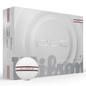 Wilson DUO Soft TRK360 12 Golf Ball Pack - Red/Black