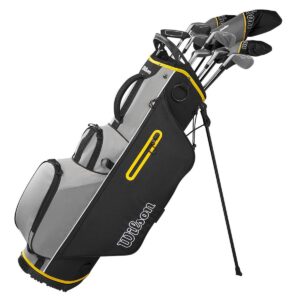 Wilson Men's Ultra HL Steel 10 Piece Golf Stand Bag Package Set